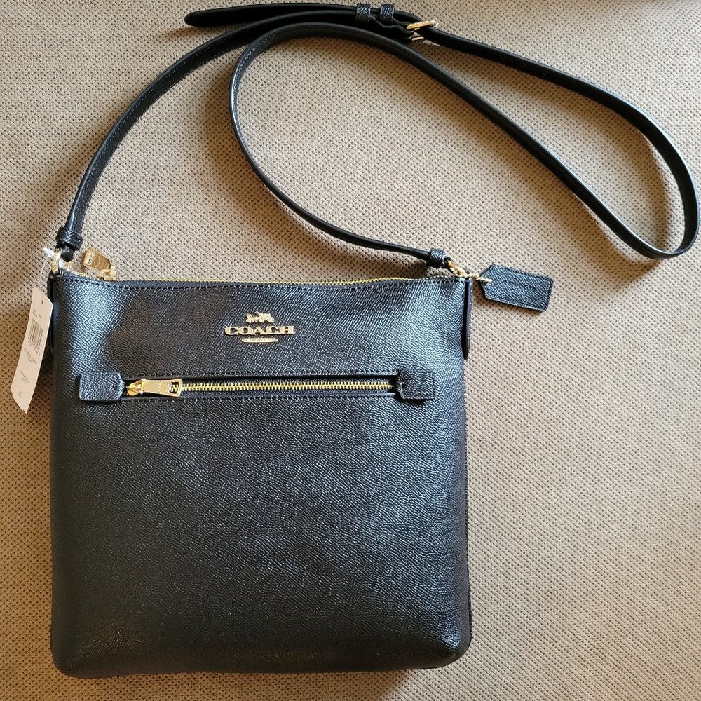 NWT Coach Leather Rowan File Bag
